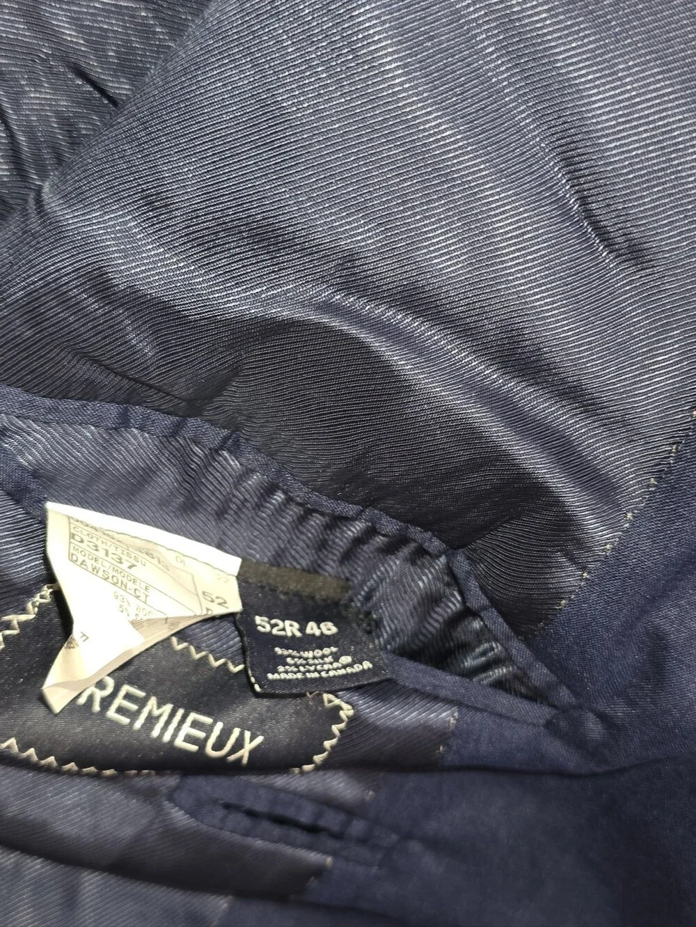 Daniel Cremieux Blue Mandarin Collar Sport Coat